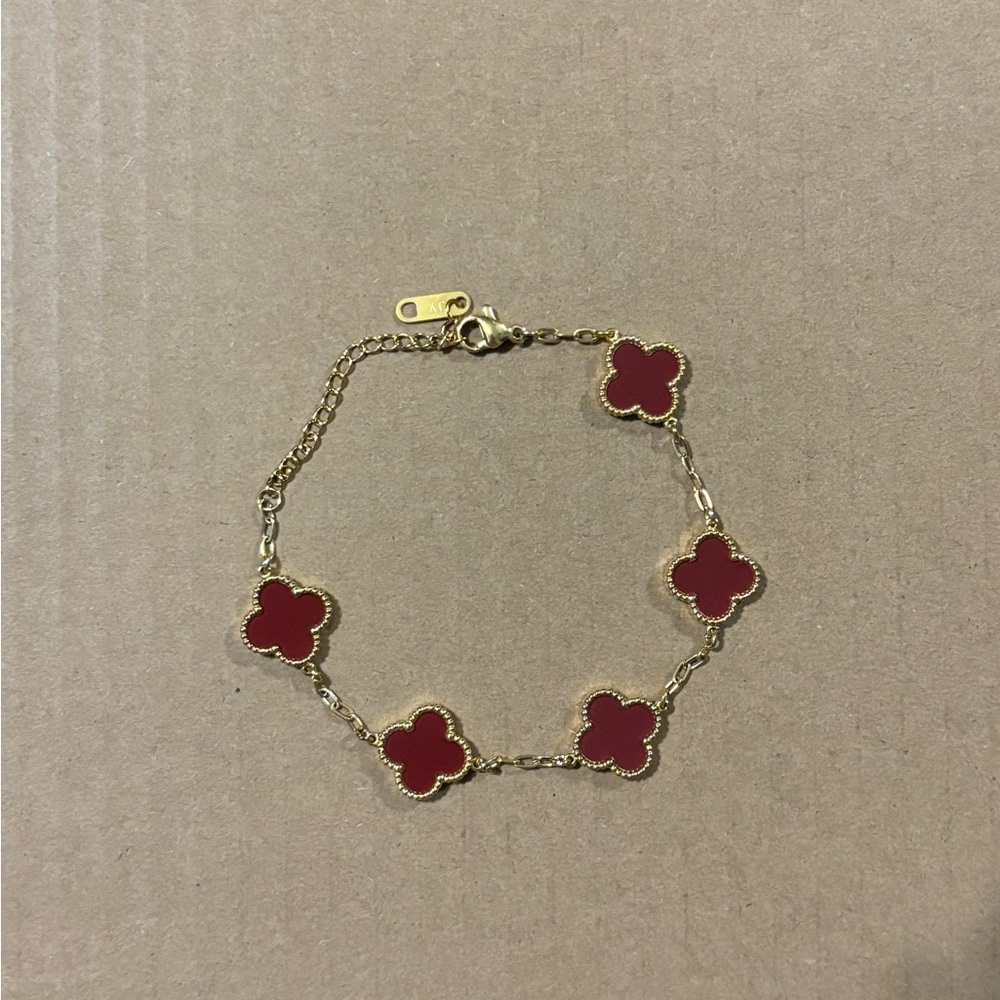 18K Gold Plated Flower Bracelet